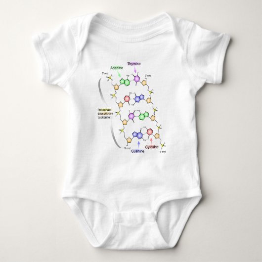 Ausführliches Diagramm der chemischen Struktur von Baby Strampler (Vorderseite)