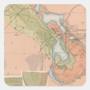 Ausführliches Geologie-Blatt XI Quadratischer Aufkleber