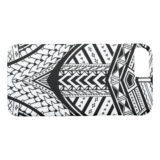 Ausführliches samoaisches Stammes- Case-Mate iPhone Hülle (Rückseite (Horizontal))