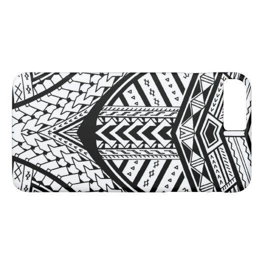 Ausführliches samoaisches Stammes- Case-Mate iPhone Hülle (Rückseite (Horizontal))