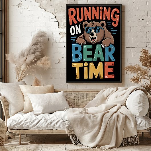 Ausführung auf Bärenzeitanzeige Poster
