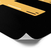 Ausführung auf Bärenzeitanzeige Poster (Ecke)