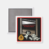 Ausführung des American Dollar Magnet (Vorderseite/Rückseite)