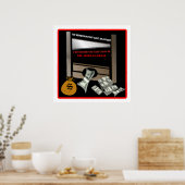 Ausführung des amerikanischen Dollar-Posters Poster (Küche)