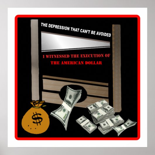 Ausführung des amerikanischen Dollar-Posters Poster (Vorne)