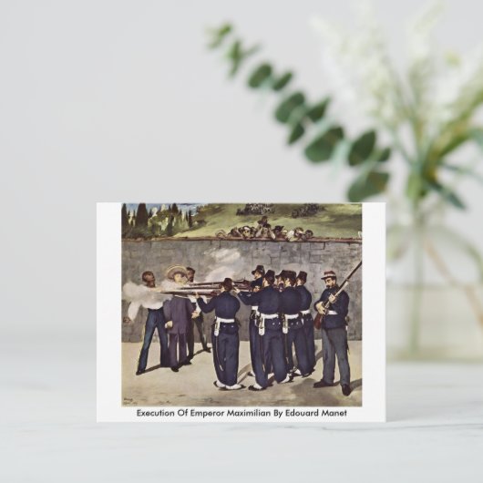Ausführung von Kaiser Maximilian durch Edouard Man Postkarte (Stehend Vorderseite)
