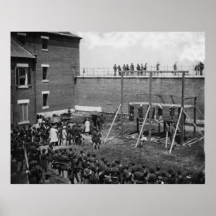 Ausführung von vier Lincoln-Verschwörern Poster