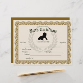 Ausfüllen des Footprint Baby-Geburtszeugnisses