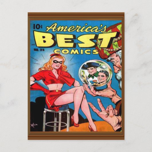 Ausgabe 25 Best Superhero Comic America Postkarte (Vorderseite)