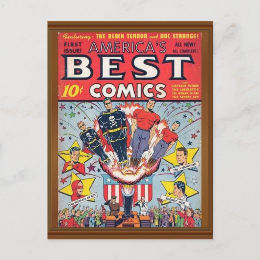 Ausgabe: Amerikas beste Comicen-Cover Postkarte (Vorderseite)