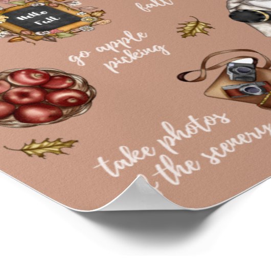 Ausgabe der Herbstliste Poster (Ecke)