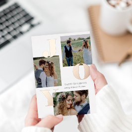 Ausgabe der Joy Foil Holiday Card Folieneinladung