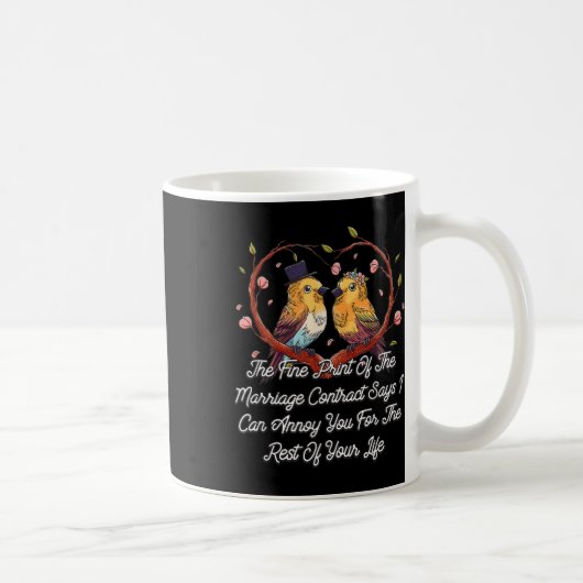Ausgabe des Ehevertrags Kaffeetasse (Rechts)