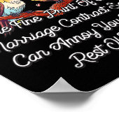 Ausgabe des Ehevertrags Poster (Ecke)