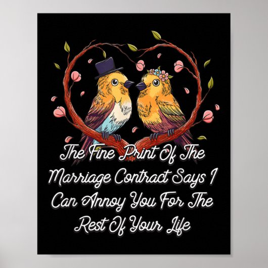 Ausgabe des Ehevertrags Poster (Vorne)