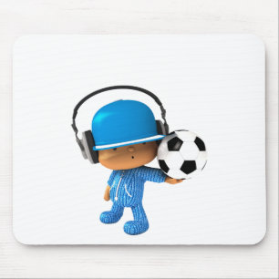 Ausgabe des Peekaboo-Superstarfußballs Mousepad