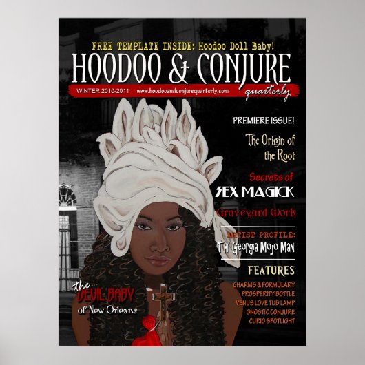 Ausgabe für Hoodoo- und Conjure-Quartalsberichte Poster (Vorne)
