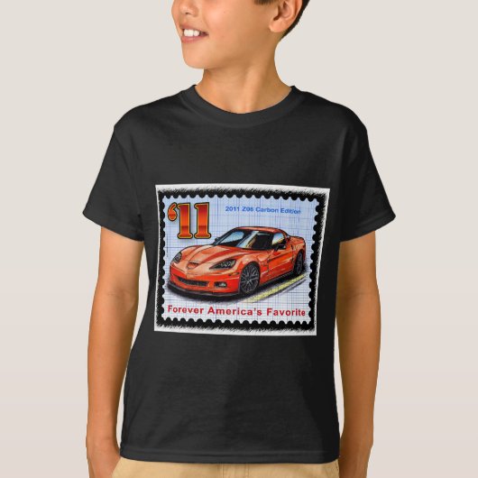 Ausgabe Korvette des Kohlenstoff-2011 Z06 T-Shirt (Vorderseite)
