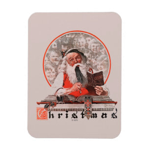 Ausgaben des Weihnachtsmanns Magnet