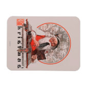 Ausgaben des Weihnachtsmanns Magnet (Horizontal)
