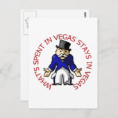 Ausgaben in Vegas Postkarte (Vorne/Hinten)