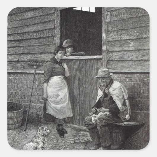 Ausgaben von 'Freizeit Stunde', 1888 Quadratischer Aufkleber (Vorderseite)