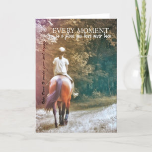 AUSGANG AUF DER Grußkarte Dankeskarte