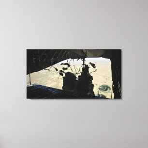 Ausgang des Containerzustellsystems Leinwanddruck