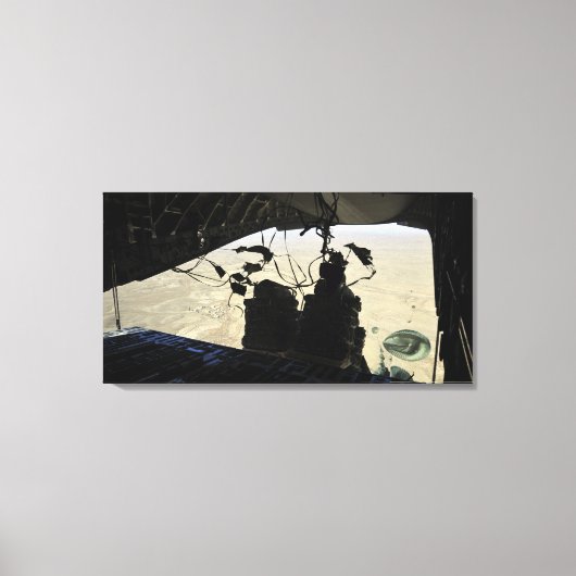 Ausgang des Containerzustellsystems Leinwanddruck (Vorderseite)