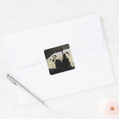 Ausgang des Containerzustellsystems Quadratischer Aufkleber (Umschlag)