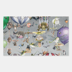 Ausgang Rechteckiger Aufkleber