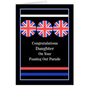 Ausgeben der Paradekarte für die Tochter