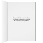 Ausgeben der Paradekarte für die Tochter (Innen (Rechts))