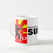 AUSGEBILDET IN DER TÖDLICHEN KUNST VON SUDUKO KAFFEETASSE (Vorderseite Links)