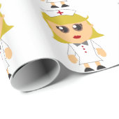 Ausgebildete Krankenschwester Geschenkpapier (Rolleneckpunkt)