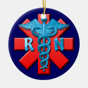 Ausgebildete Krankenschwester Keramik Ornament