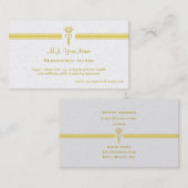 Ausgebildete Krankenschwester mit goldenem Visitenkarte (Vorne/Hinten)