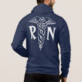 Ausgebildete Krankenschwester RN-Jacke mit Hoodie (Rückseite)