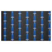Ausgebildete Krankenschwester RN silberner Stoff (Fat Quarter (45,7 x 55,9 cm))