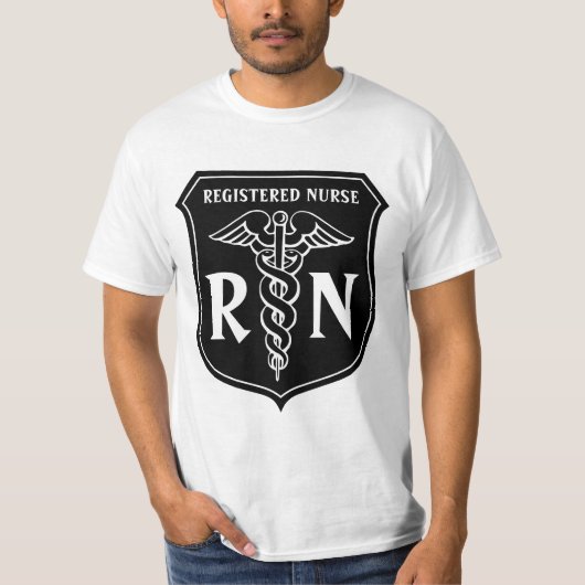 Ausgebildete Krankenschwester RN-T-Shirt mit T-Shirt (Vorderseite)