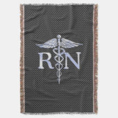 Ausgebildete Krankenschwester RNCaduceus Decke (Vorderseite Vertikal)