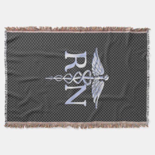 Ausgebildete Krankenschwester RNCaduceus Decke (Vorderseite)