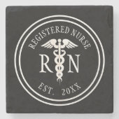 Ausgebildete Krankenschwester Steinuntersetzer (Vorderseite)