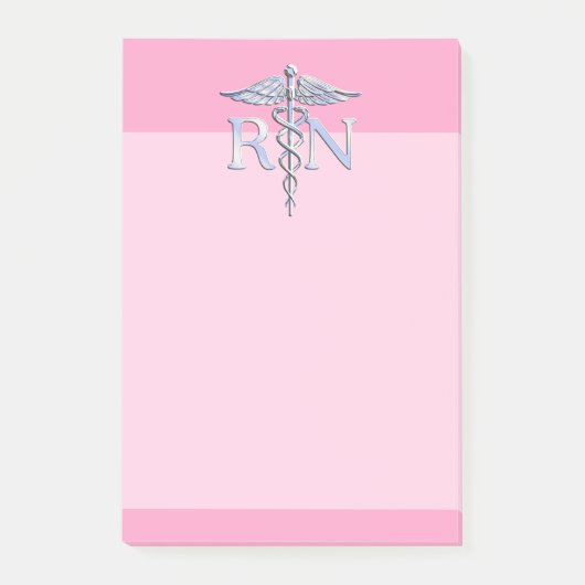 Ausgebildete Krankenschwestersilberner Post-it Klebezettel (Vorderseite)
