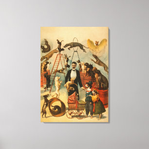 Ausgebildetes Hundetaten-Theaterplakat Leinwanddruck