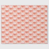 Ausgeblasen in Tasse Wrapping Paper Geschenkpapier (Flach)