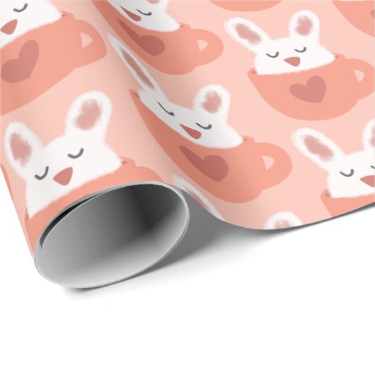 Ausgeblasen in Tasse Wrapping Paper Geschenkpapier (Rolleneckpunkt)