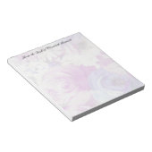 Ausgeblendete Rose Personalisiert Notepad Notizblock (angewinkelt)