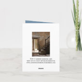 Ausgebliebene Note Card Karte (Rückseite)