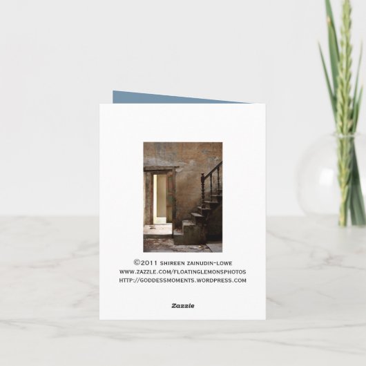 Ausgebliebene Note Card Karte (Rückseite)